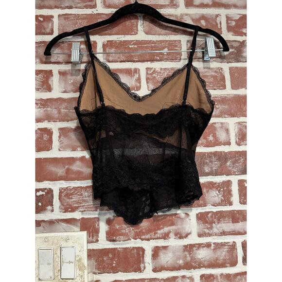 I.AM.GIA. Skye Black Lace Handkerchief Cami Size Small EUC - Picture 3 of 7